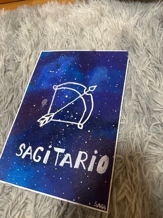 Cuadro Sagitario Hecho a Mano