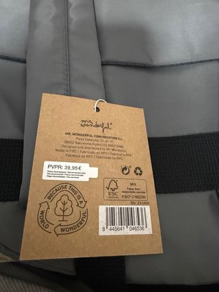 Mochila Mr Wonderful Gris