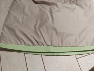 Gonna pelle vita bassa menta S atelier
