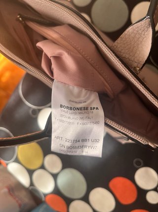 Borsa Borbonese Rosa tenue