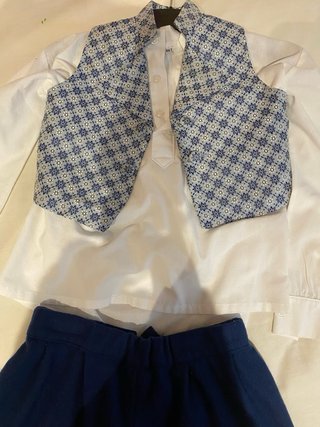 Traje Fallero Niño Azul y Blanco