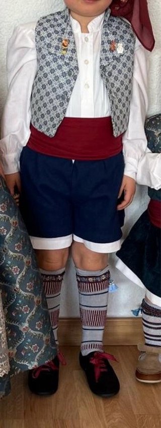 Traje Fallero Niño Azul y Blanco
