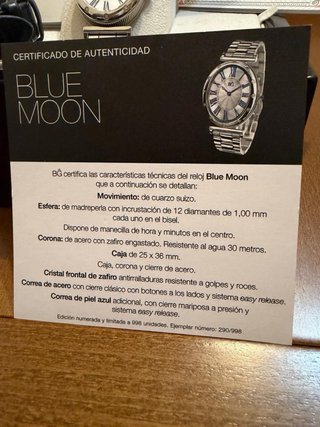 Reloj BG Blue Moon