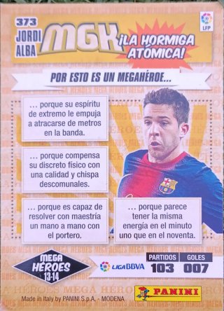 Cromo Jordi Alba