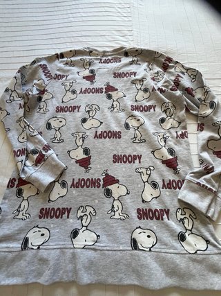 Sudadera Snoopy Gris Talla M