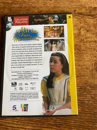 DVD Alicia en el País de las Maravillas