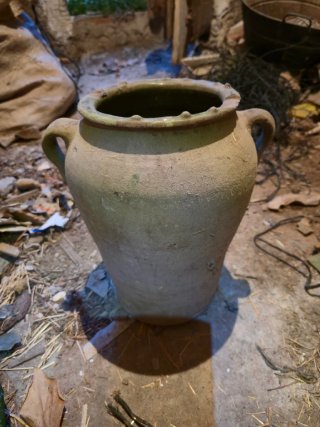 Tinaja,barreño y jarra antiguos