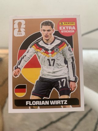 Cromo Florian Wirtz Extra Sticker Mundial 2026