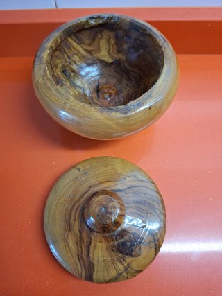 Caja joyero madera de olivo