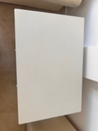 Mesita auxiliar madera maciza beige