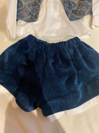 Traje fallero niño azul y blanco
