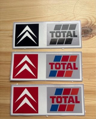 3 Pegatinas Citroën / Total
