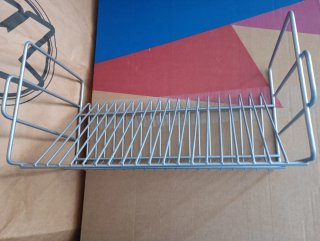 Estante Metálico Vintage para CDs Plata