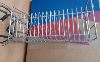 Estante Metálico Vintage para CDs Plata