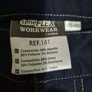 Pantalón de trabajo JUBA Serie Flex Talla L