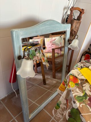 Mueble baño madera decape 80cm