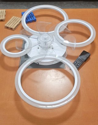 Lámpara LED Ventilador con Mando a Distancia