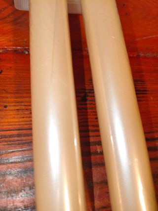 Coppia candele Caspari beige