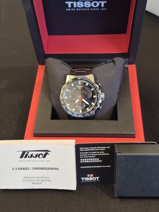 Reloj Tissot Supersport Chrono Negro/Plata