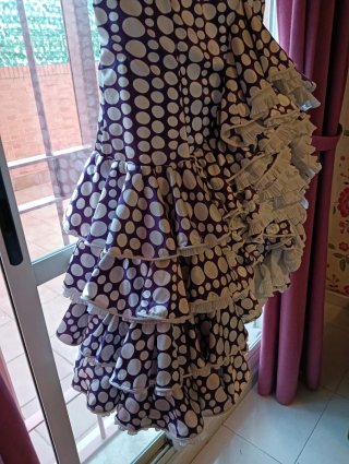 Traje de flamenca lunares