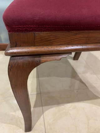 Seis sillas madera castaño restauradas
