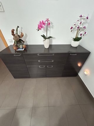 Mueble Auxiliar Buffet Madera Oscura
