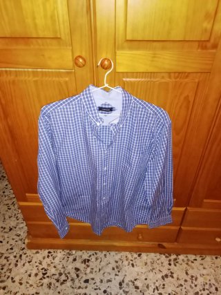 Camisa de cuadros CORTEFIEL azul hombre