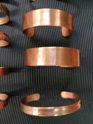 Pulseras y Anillos de Cobre AJUSTABLES. SE ADAPTAN