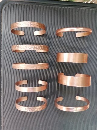 Pulseras y Anillos de Cobre AJUSTABLES. SE ADAPTAN