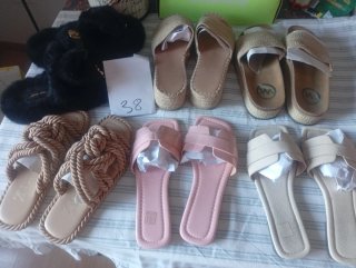 Lote 6 pares sandalias mujer talla 38.