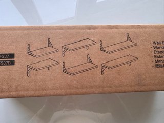 6 Nuovi Scaffali/Mensole in Legno e Metallo