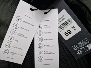 Mochila Paco Martínez verde nueva con etiquetas