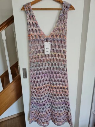 Vestido largo crochet Zara limited edition