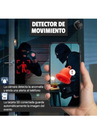Cámara Vigilancia Espía WiFi Mini
