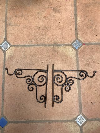 Colgador de pared decorativo metal forjado