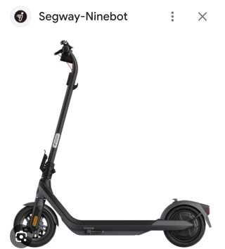 Patinete eléctrico negro