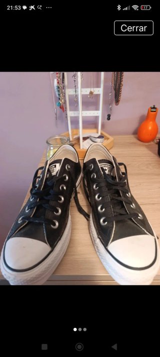 Zapatillas Converse Plataforma Negras Talla 39
