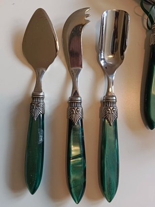 Set Buffet Vintage Manici Verdi