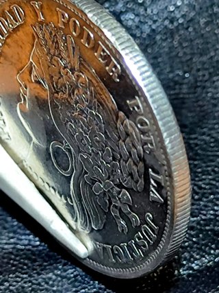 5 Pesetas 1880 Lima . Variante Punto B.