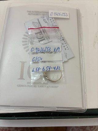 Anillo Oro 18k Diamante Natural 1.19Ct