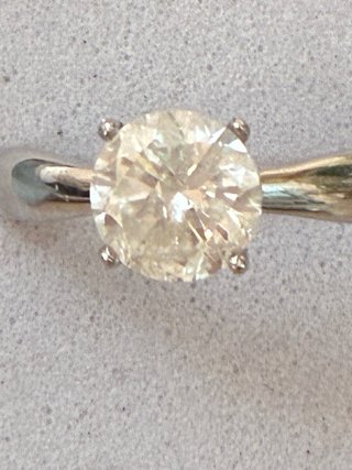 Anillo Oro 18k Diamante Natural 1.19Ct