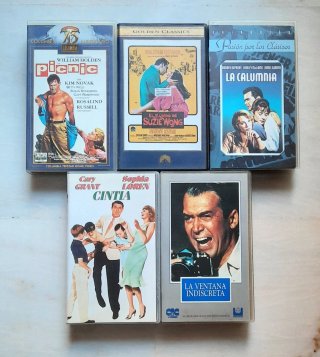 Lote 5 Películas VHS Clásicas