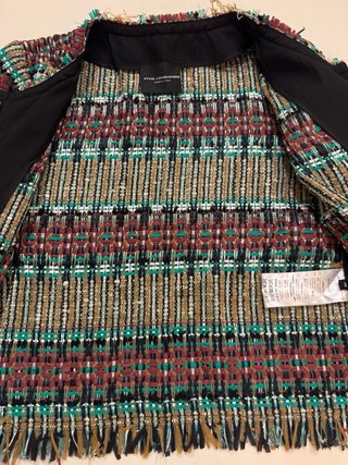 Chaqueta corta con flecos mujer Atos Lombardini