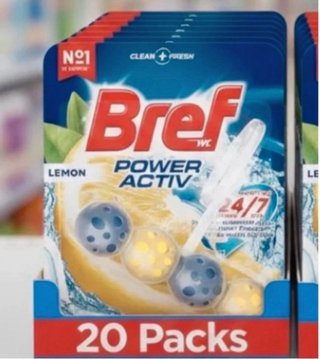 Bref WC Limone Power Activ 20 Packs - Fresh Toilet Cleaner