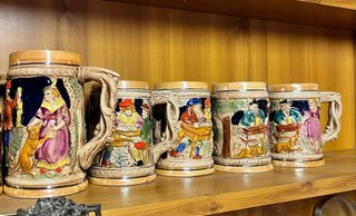 Boccali Birra Ceramica Stile Bavarese