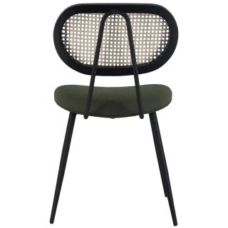 JUEGO 2 SILLAS VERDE CAQUI