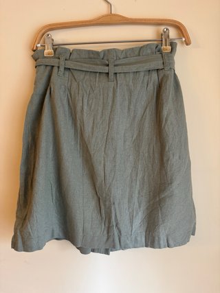 Falda H&M caqui botones