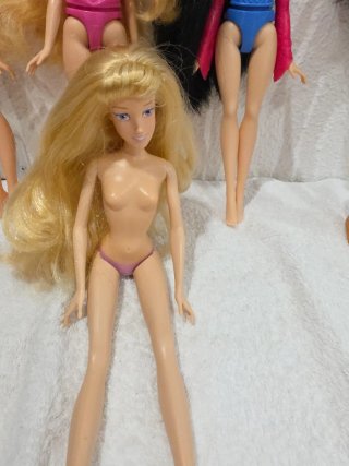 Lote 5 Muñecas Princesas Disney