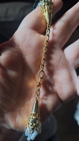 Collar vintage perlas y cuentas