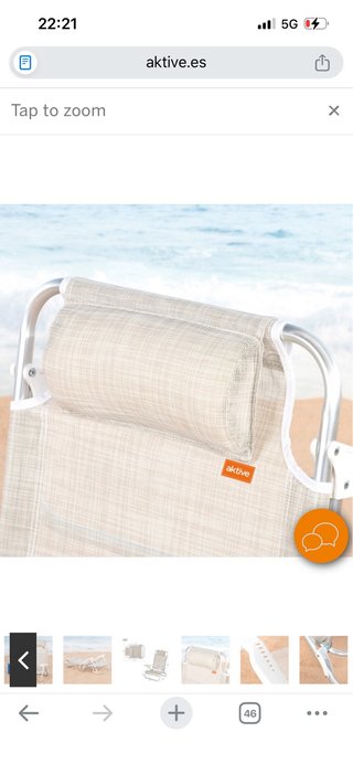 Silla Playa Aktive NUEVA Beige/Plata